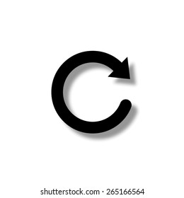  redo symbol   - vector icon with shadow