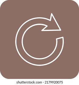 Redo vector icon. Can be used for printing, mobile and web applications.