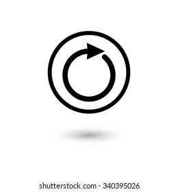 redo - vector icon with shadow