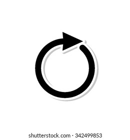 redo - vector icon with shadow