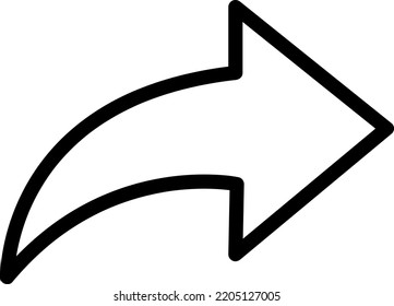 icono de rehacer vector aislado. flecha siguiente, símbolo de ilustración de vector plano de dirección para sitio web y diseño de aplicaciones móviles.eps
