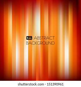 Red-Orange Abstract Striped Background. Vector Illustration.