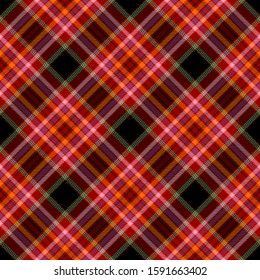 Red,Orange,Purple,Black,Green and Blue Tartan Plaid Scottish Seamless Pattern. Texture from tartan, plaid, tablecloths, shirts, clothes, dresses, bedding, blankets and other textile.