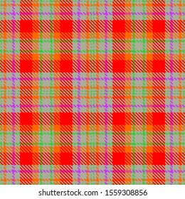 Red,Orange,Purple,Green and Gray Tartan Plaid Scottish Seamless Pattern. Texture from tartan, plaid, tablecloths, shirts, clothes, dresses, bedding, blankets and other textile.