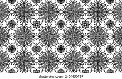 redraw in vector file, Indonesian Pekalongan batik motif, traditional fabric art techniques.