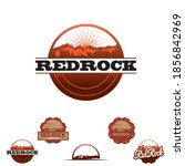 Redrock Insignia set vector for commercial use