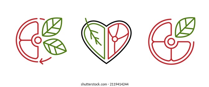 Reduce animal products consumption. Eat less meat for wellbeing animal, environment. Changing eating habits to vegan diet, reducetarians promotional logo. Vector illustration on white background.