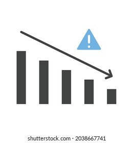 Reducir la imagen vectorial del icono Riesgo de Negocio. También se puede usar para emprendedores. Adecuado para aplicaciones móviles, aplicaciones web y medios impresos.