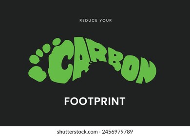 reduce carbon footprint vector illustration, recycling concept, Social media post, Content, global warming, climate change, awareness, Infographics, crative vector, renewable energy conpect,