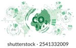 Reduce CO2 emissions to limit global warming. Lower CO2 levels with sustainable development of renewable energy, planting tree, and green energy to stop climate change.	