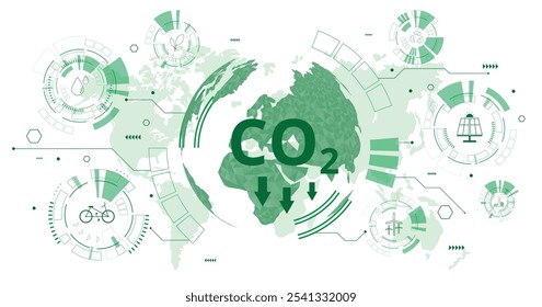 Reduzir as emissões de CO2 para limitar o aquecimento global. Níveis mais baixos de CO2 com desenvolvimento sustentável de energia renovável, plantio de árvores e energia verde para deter a mudança climática.	