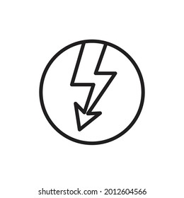 Reduce Consumption Energy Icon Design Vector Illustration