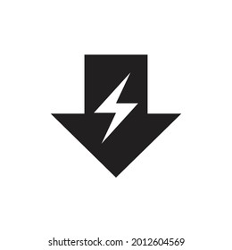 Reduce consumption energy icon design vector illustration