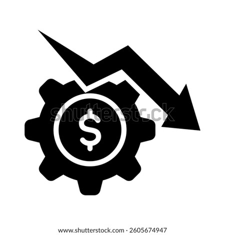 Reduce Cost Icon Element for Design