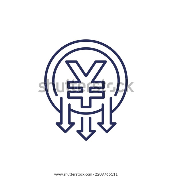 Reduce Costs Icon Price Reduction Line Stock Vector (Royalty Free ...
