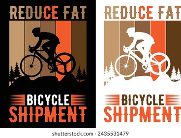 Reduzieren Fett Fahrrad Versand T-Shirt Design