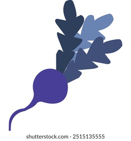 Reduce food waste icon vector beet on white