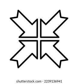 Reduce icon. sign for mobile concept and web design. vector illustration