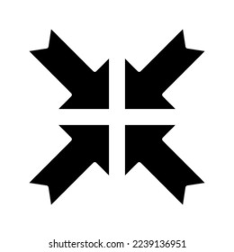 Reduce icon. sign for mobile concept and web design. vector illustration