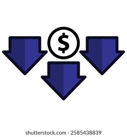 reduce icon vector design templates