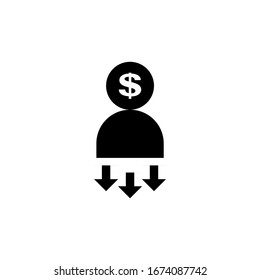 Reduce Labor Icon on white background