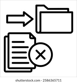 Reduce Paper Icon Element For Design