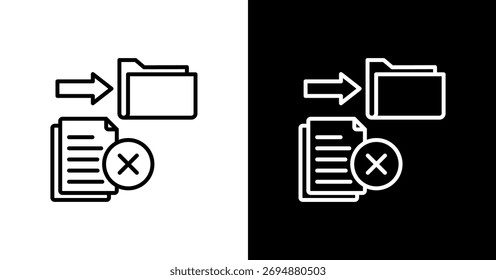 Reduce Paper White Icon Set Design