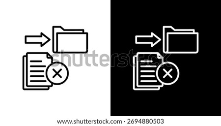 Reduce Paper White Icon Set Design