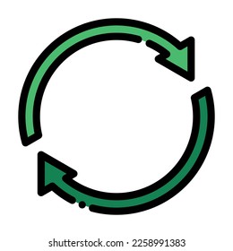 reduce reuse circle arrow round repeat eco ecology icon