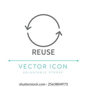 Reduce Reuse Recycle 3Rs Eco Friendly Icon, Food and Drinks, Cosmetics Symbols, Skin Care Icons, Skincare Packaging Labels