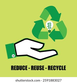 Reduce, Reuse, Recycle, Icon and logo Recycle vector