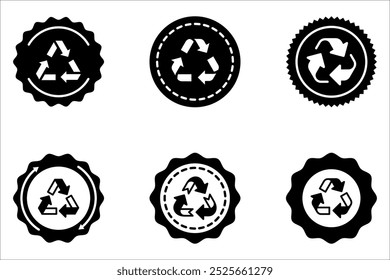 Reduce, reuse, recycle icon set. Zero waste. Concept ecology, sustainability, Ecology vector on white background