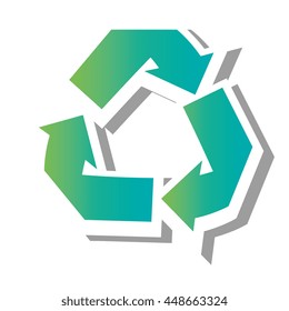Reduce, reuse, recycle isolated icon, vector illustration graphic.