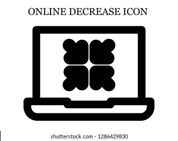 Reduce search icon. Editable Reduce search icon for web or mobile.