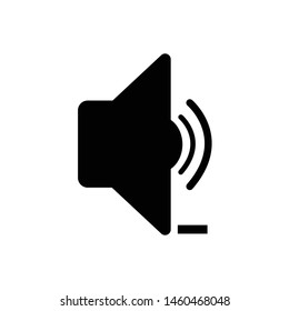 reduce sound - icon design template vector