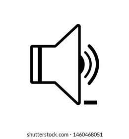 reduce sound - icon design template vector