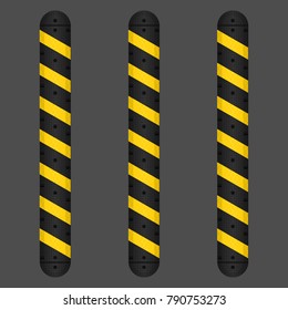 reduce speed bump safety device pedestrian public zone prevent crash car vehicle protection protector road street cross walk private way area school sign floor equipment break motor