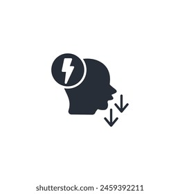 Reduce Stress icon. vector.Editable stroke.linear style sign for use web design,logo.Symbol illustration.