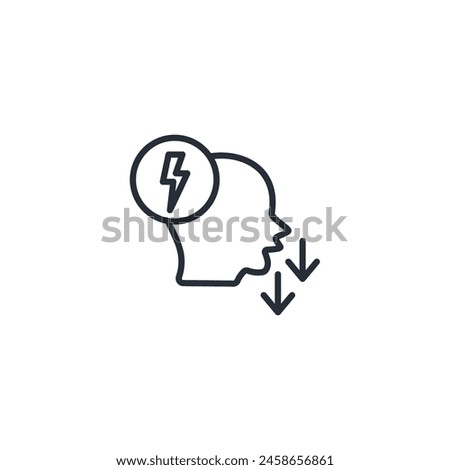 Reduce Stress icon. vector.Editable stroke.linear style sign for use web design,logo.Symbol illustration.