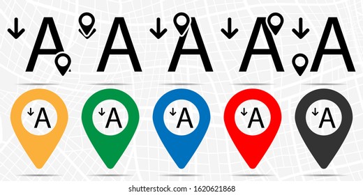 reduce, text icon. Simple glyph vector of text editor set icons for UI and UX, website or mobile application on white background