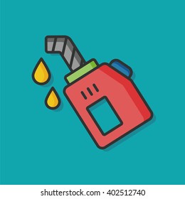 Reduce the use of gasoline vector icon