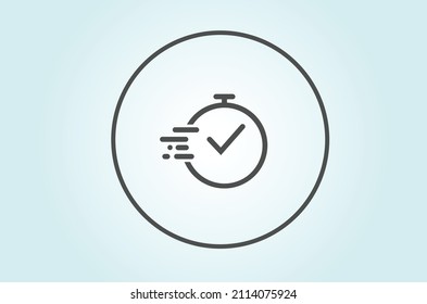 Reduce Waiting Times Icon Cicle Design Stock Vector (Royalty Free ...