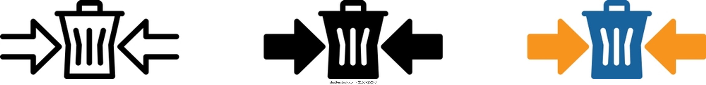 Reduce waste icon , vector illustration