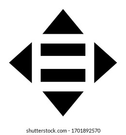 Reduced inequalities black icon. SDG. Promote the economic integration of all, regardless of gender, race or ethnicity. Corporate social responsibility. 