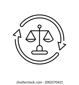 Reduced inequalities color icon. Corporate social responsibility. Sustainable Development Goals. SDG sign. Promote the economic integration of all, regardless of gender, race or ethnicity