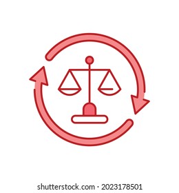 Reduced inequalities color icon. Corporate social responsibility. Sustainable Development Goals. SDG sign. Promote the economic integration of all, regardless of gender, race or ethnicity