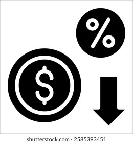 Reduced Prices Icon Element For Design