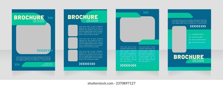 Reducción del diseño de folletos en blanco sobre contaminación del aire. Conjunto de plantillas con espacio de copia para texto. Recopilación de informes corporativos prefabricados. Editable 4 páginas de papel. Fuentes Barlow Black, Regular, Nunito Light usadas
