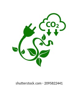 reducir las emisiones de CO2 para detener el cambio climático. fondo de energía verde