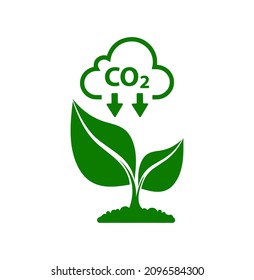 reducing CO2 emissions to stop climate change. green energy background